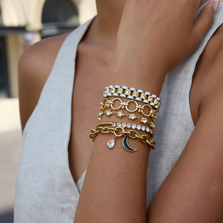Gesture Trace Steel Bracelet