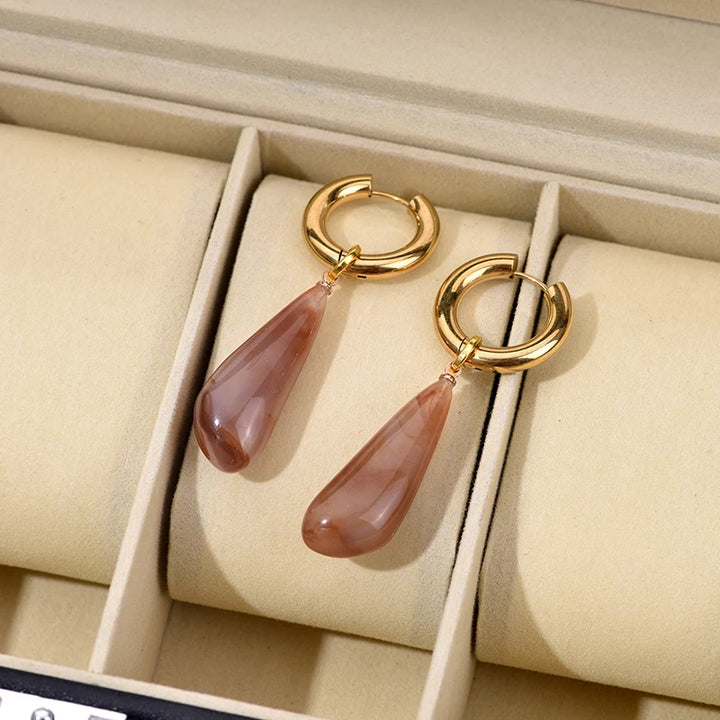 Still Aura Waterproof Drop Earrings