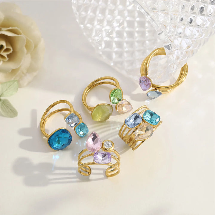 Fairy Stones Gold-Plated Earrings