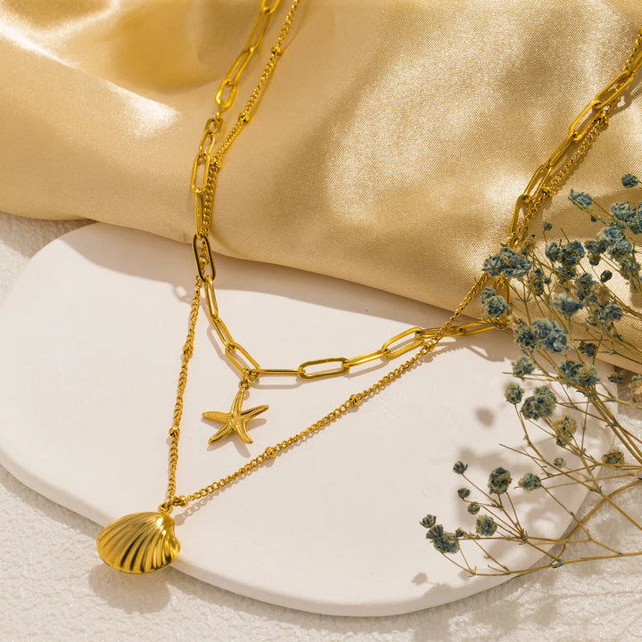 Delfin Double Chain Necklace