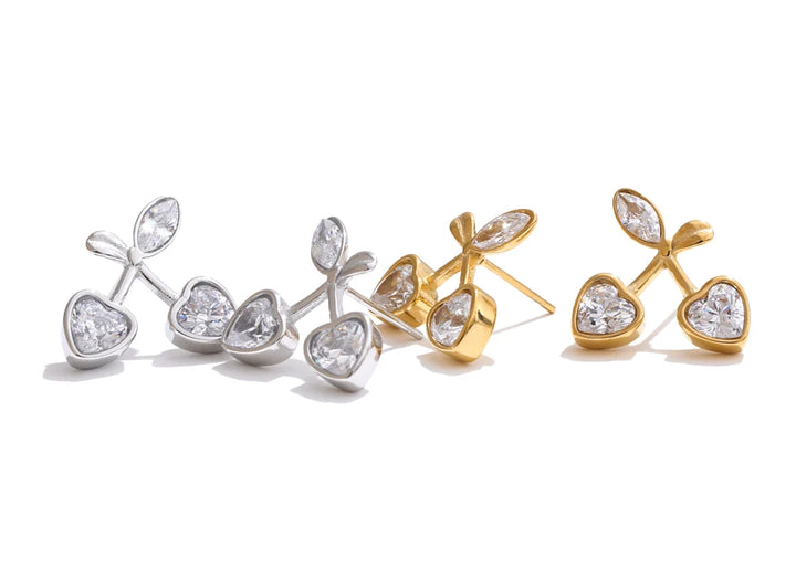 Sherine Cherry Heart Earrings