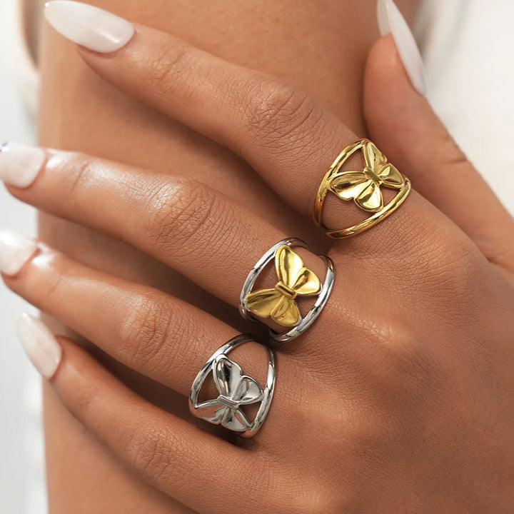 Aveline Butterfly Accent Ring