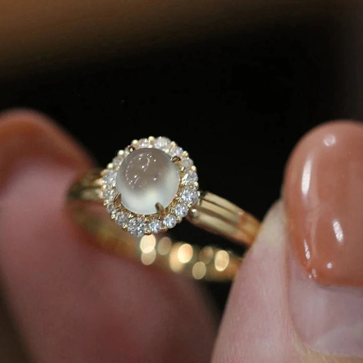 June Avery Moonstone Ring