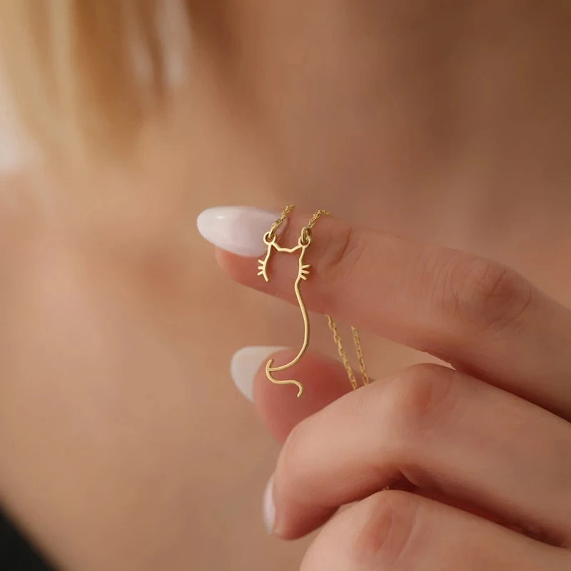 Catski 14 Gold-Plated Waterproof Necklace