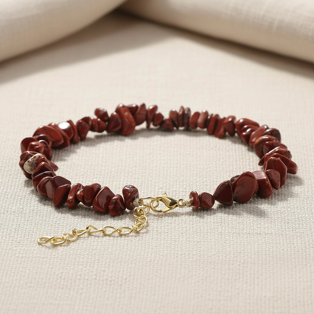 Memento Crystals Stone Anklet