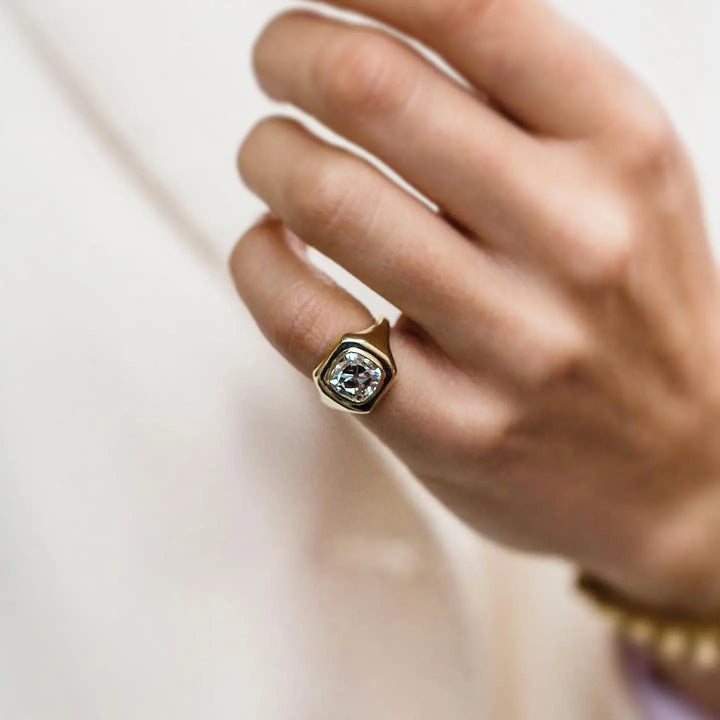 Queen's Hand 14k Gold-Plated Ring