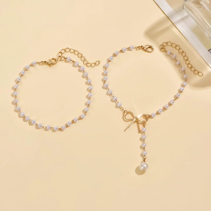 Everlinked Pearls Ankle Bracelet