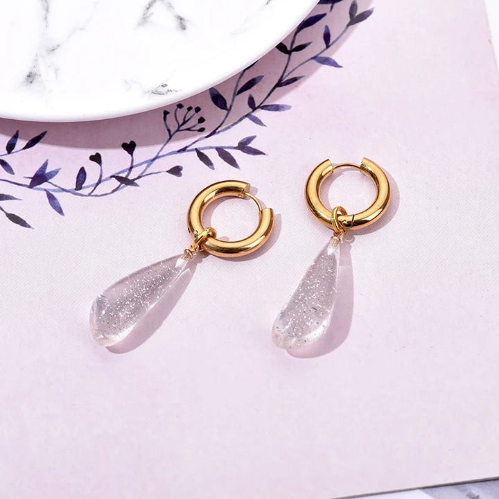 Still Aura Waterproof Drop Earrings