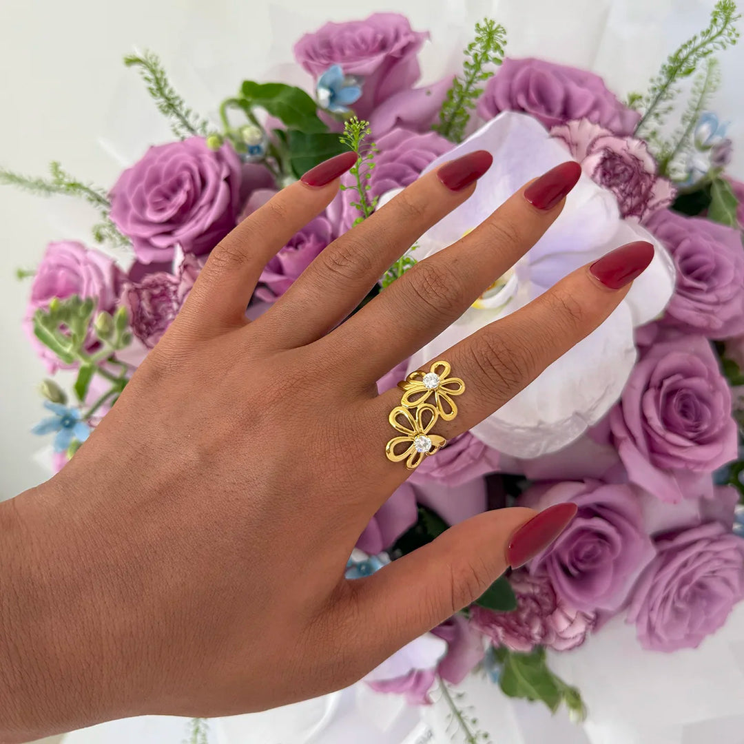 Summer's Bliss White Zirconia Ring