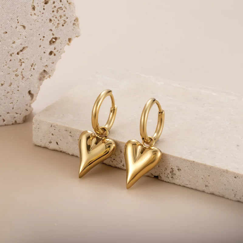 Anna Rue Heart Drop Earrings