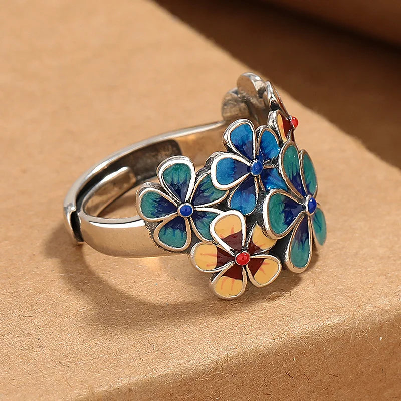 WildFlower Sterling Silver Ring