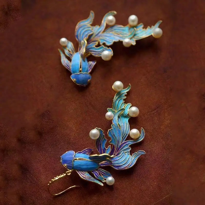 Serenity Koi Enamel Drops