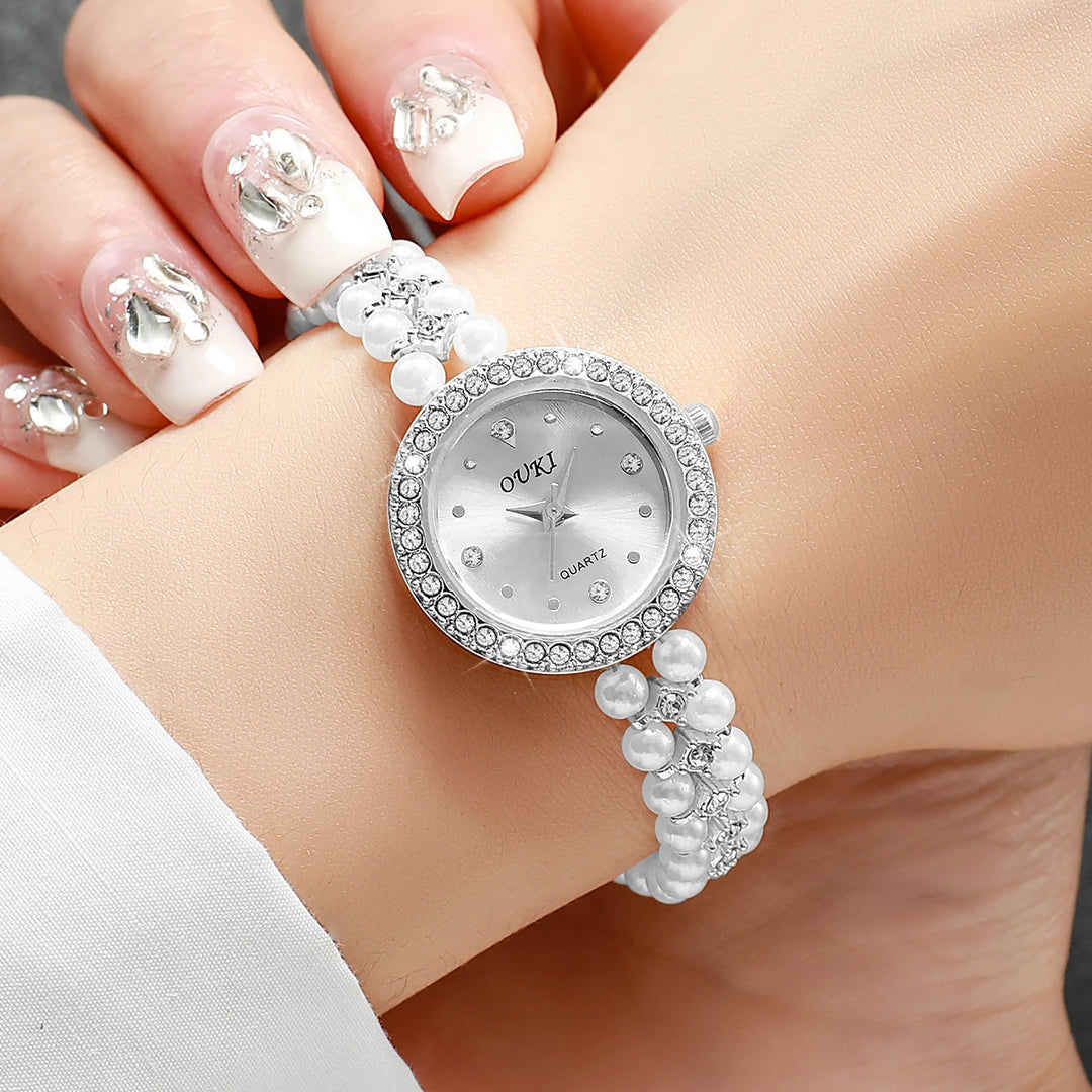 Vivianne Pearl Bracelet Watch