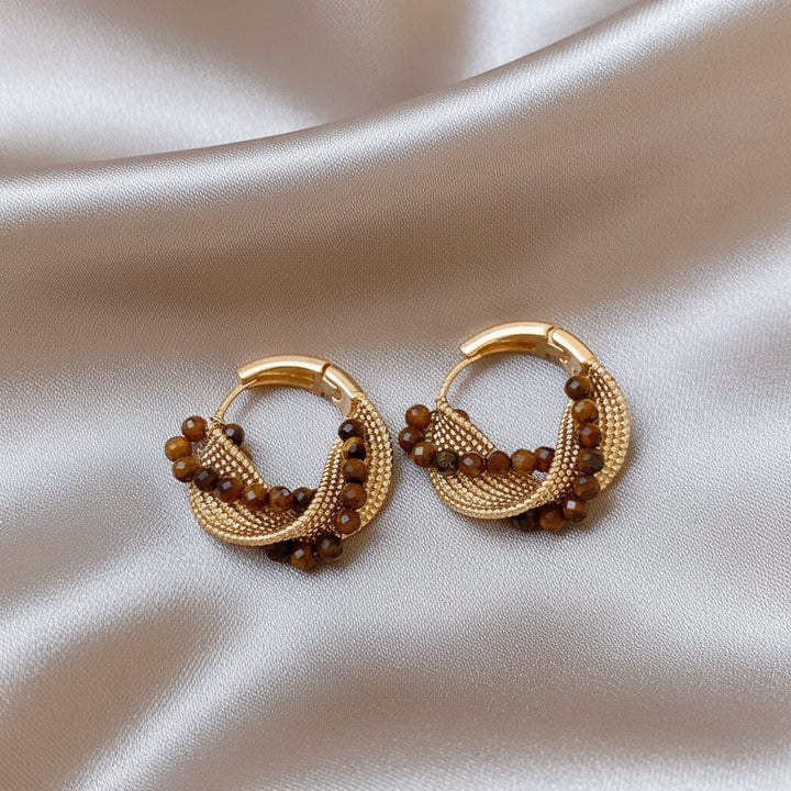 Fauve Gold-Plated Hoops