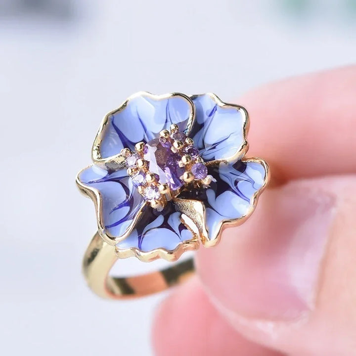 Summer Skies Floral Ring
