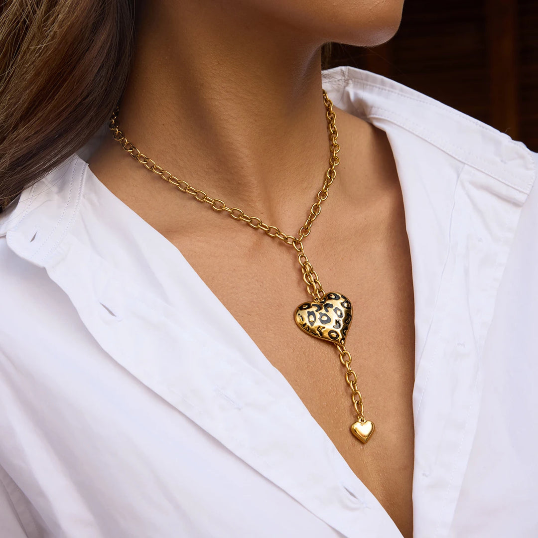 Intuitive Heart Gold-Plated Necklace