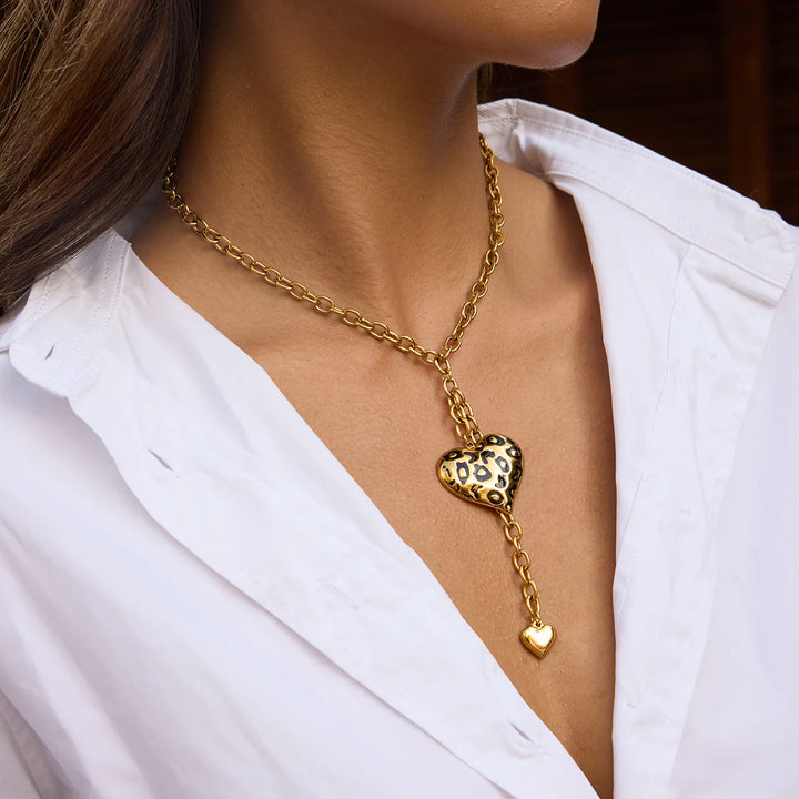 Intuitive Heart Gold-Plated Necklace