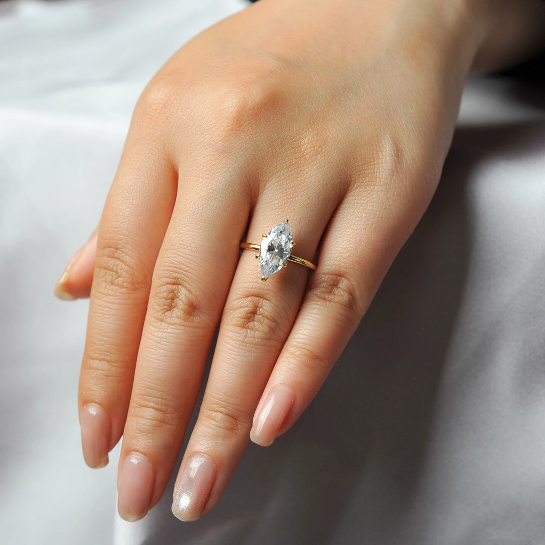 Ascendia Solitaire Pure Silver Ring