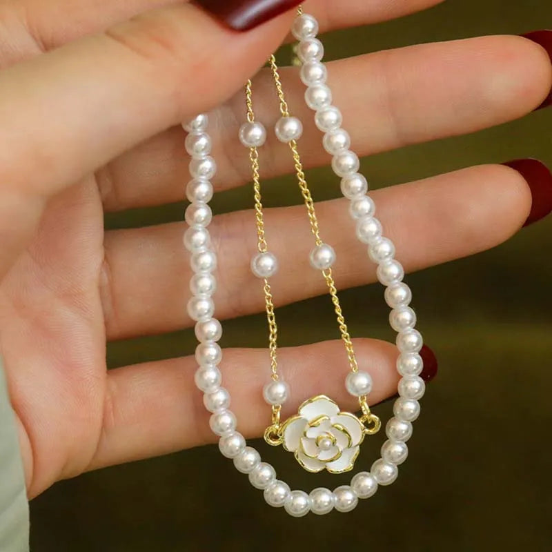 Camellia Pearl Bracelet