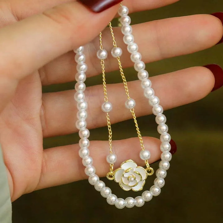 Camellia Pearl Bracelet