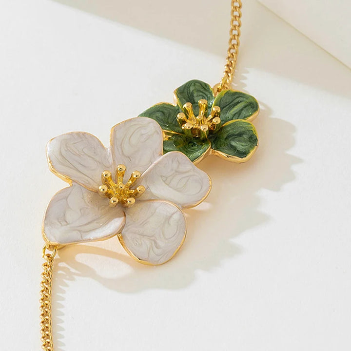 Florencia Verde Enamel Necklace