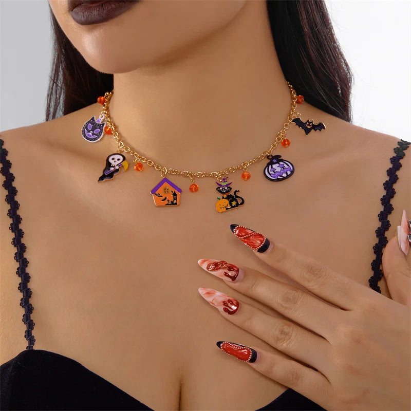 Minerva Spooky Charms Necklace