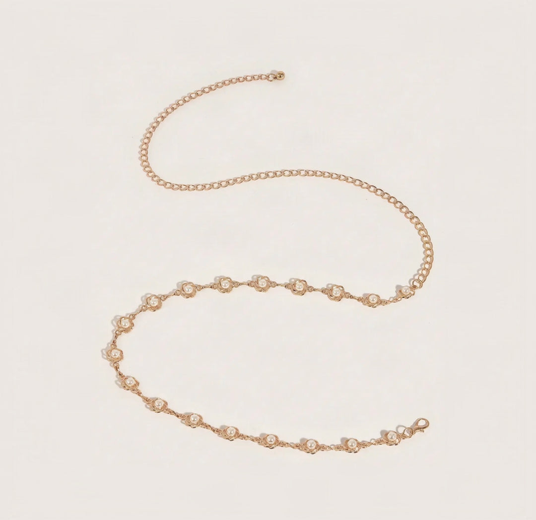 Mallow Rosette Waist Chain