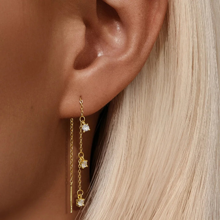 Rosier Sterling Silver Threader Earrings