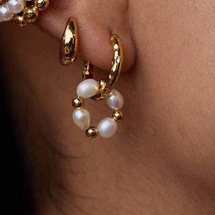 Célestine 18k Gold-Plated Earring Set