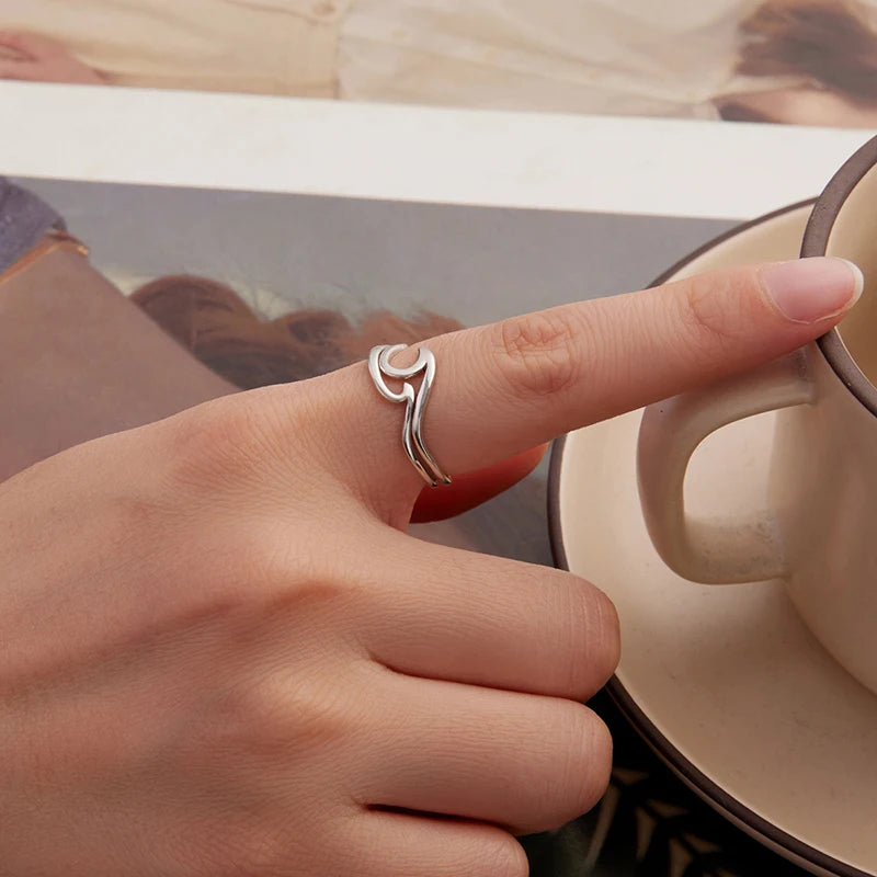 Gifted Tide Silver Ring