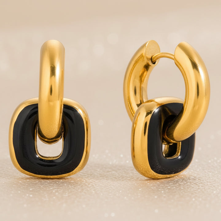 Splice Two-Part Hoop Earrings