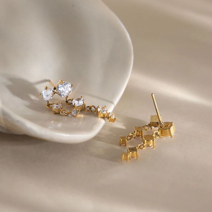 Aurelia Twin Drop Earrings