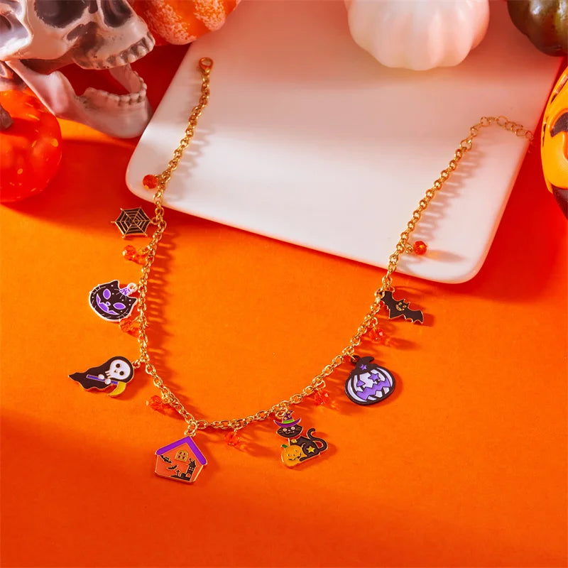Minerva Spooky Charms Necklace