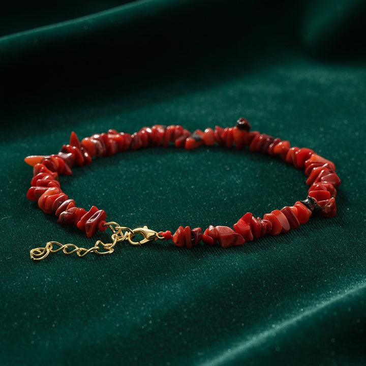 Memento Crystals Stone Anklet