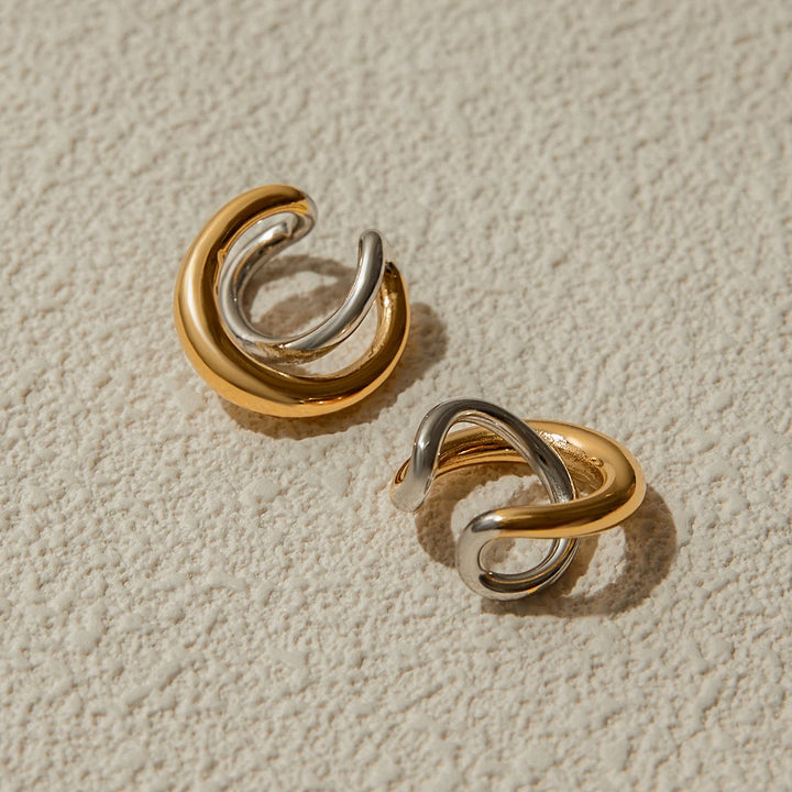Interlock Cuff Earrings
