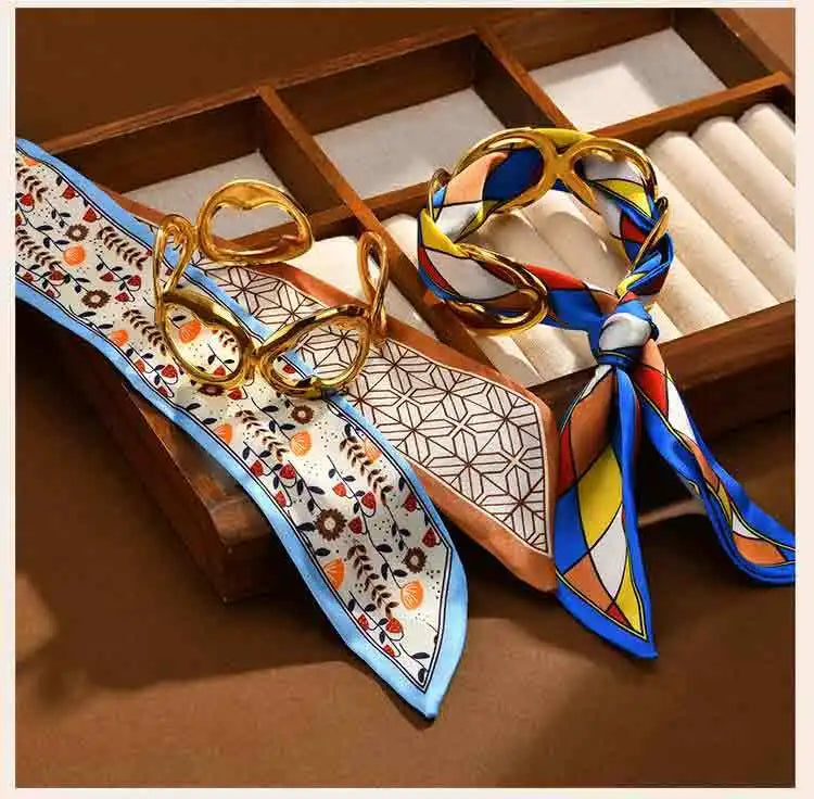 Elowen Silk Scarf Cuff Bracelet
