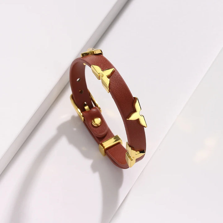 Hidden Edge Leather Bracelet