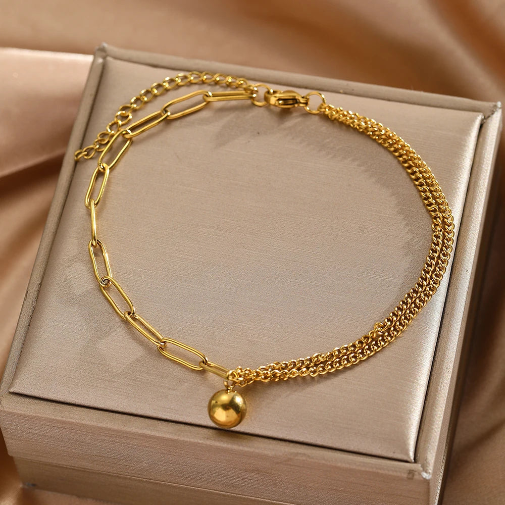 Golden Dottie Waterproof Anklet
