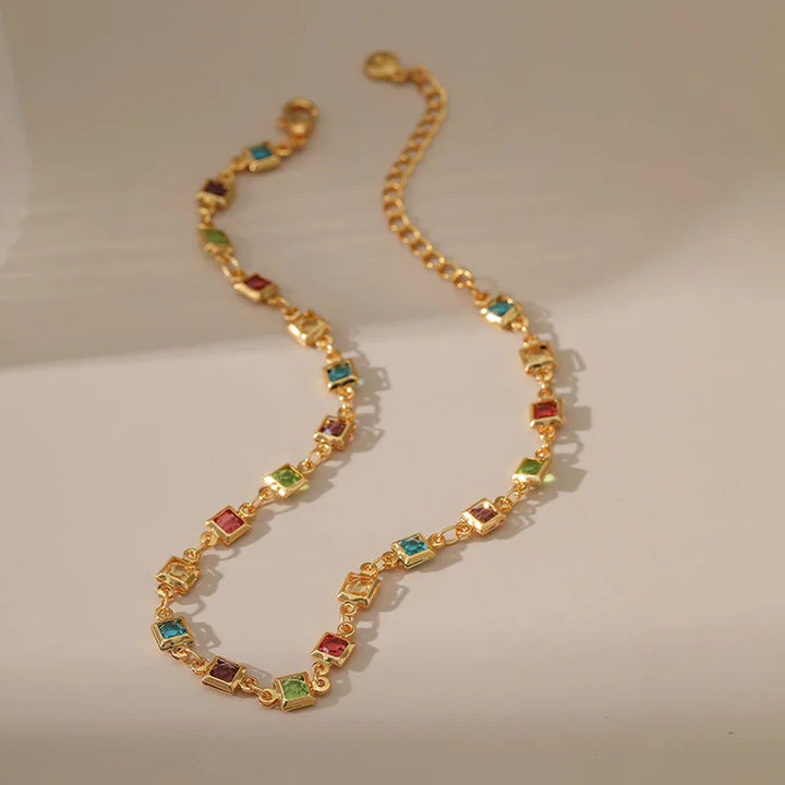 Prisma Trail Gold-Plated Anklet
