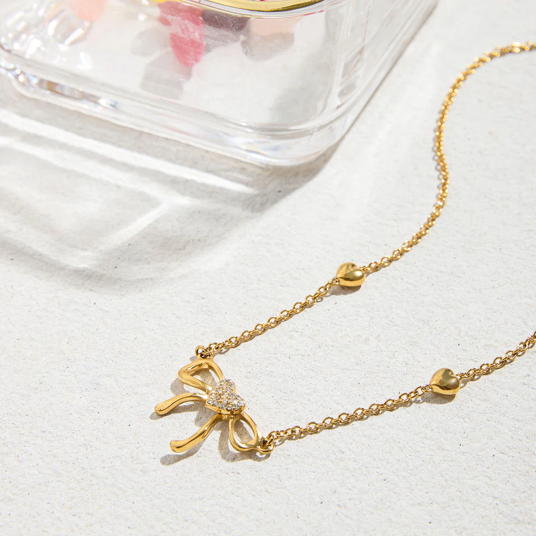 Flutter Line Gold-Plated Necklace