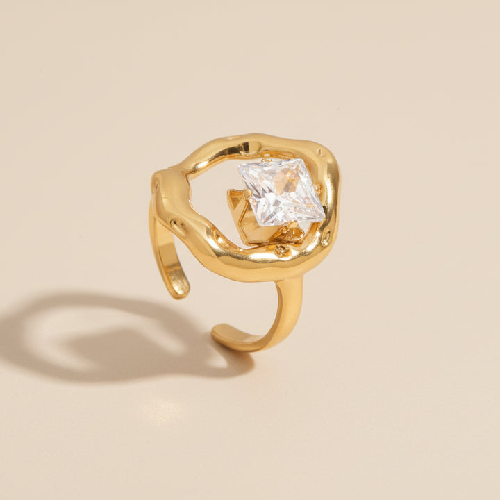 Between Lines Steel Ring Set