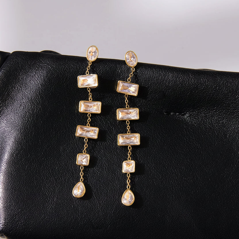 Étheria Cascada Steel Earrings