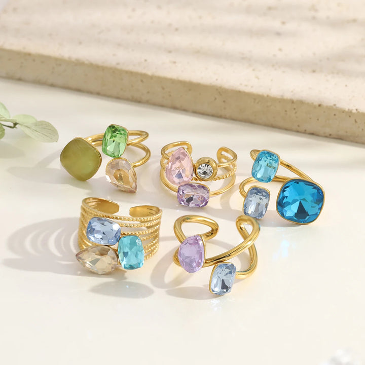 Fairy Stones Gold-Plated Earrings