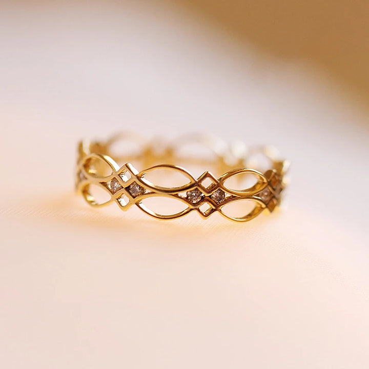 Daphne Oro Cage Ring