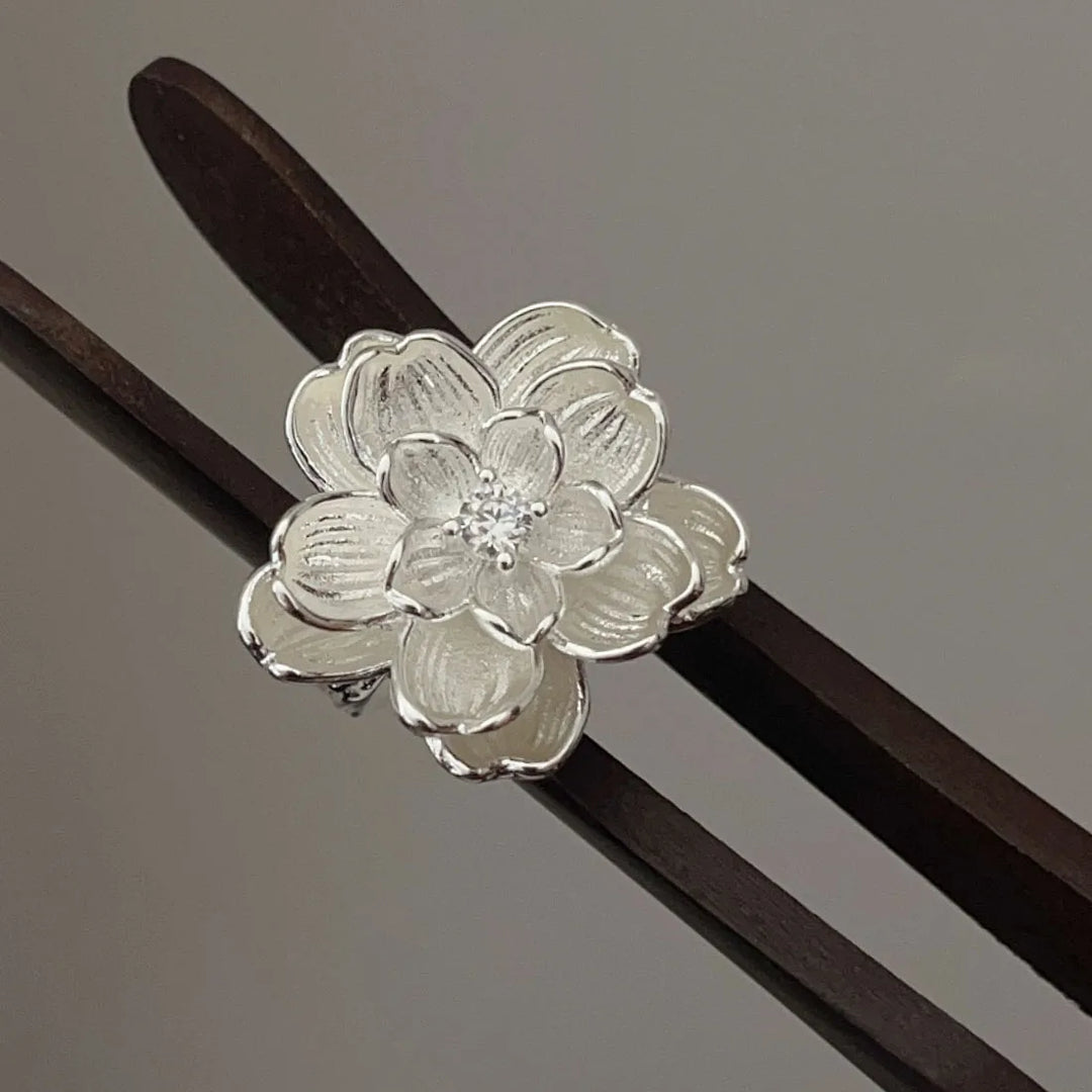 Clarice Fleur Silver Ring