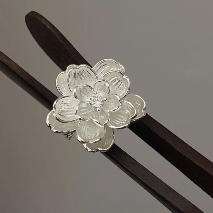 Clarice Fleur Silver Ring