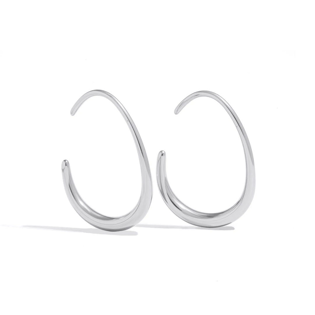 Essential Curve Gold-Plated Hoops