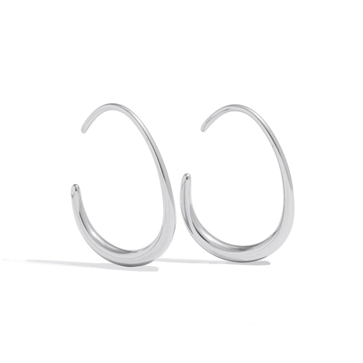 Essential Curve Gold-Plated Hoops