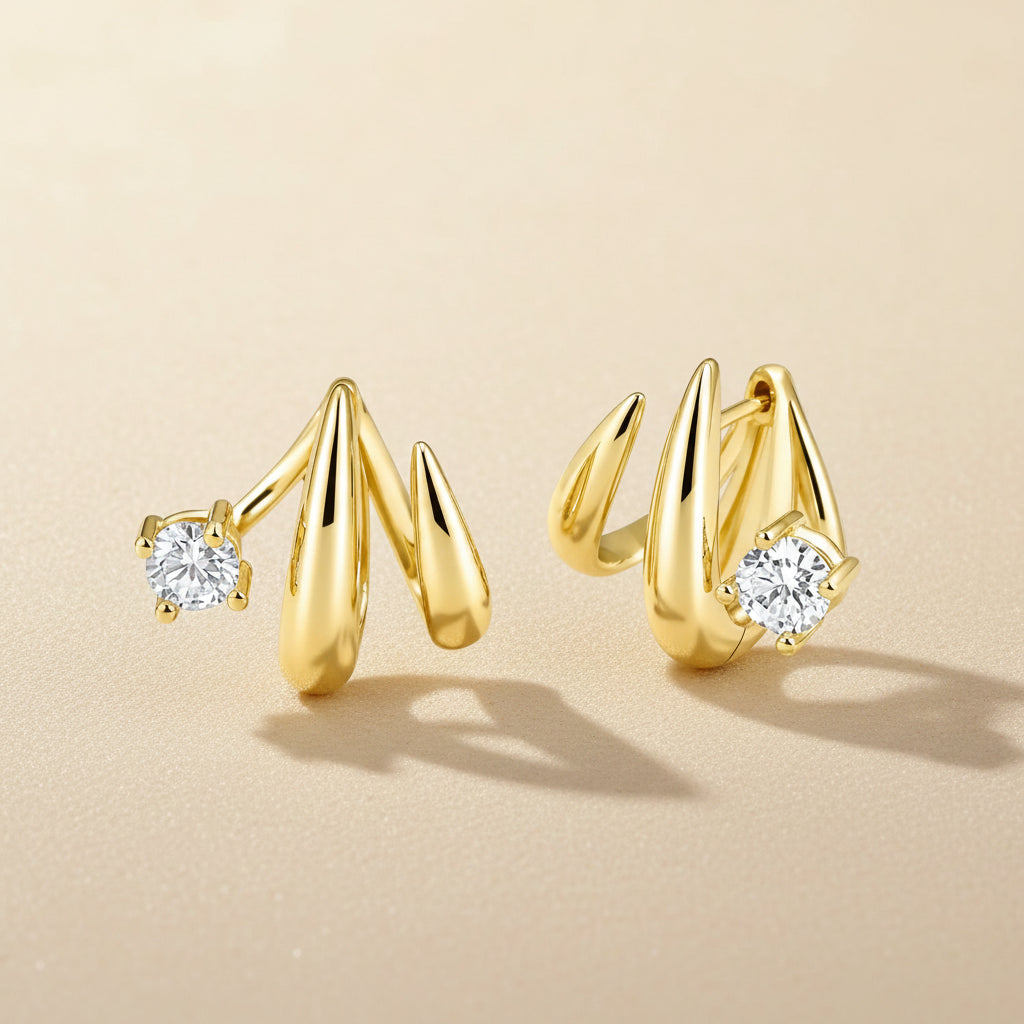 Lumìna CZ 18K Gold-Plated Drops