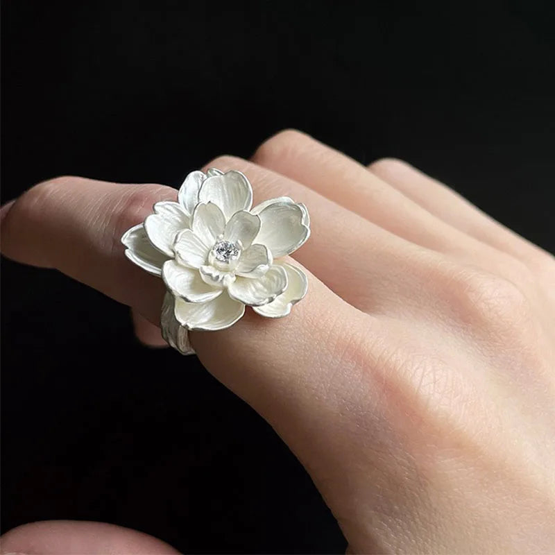Clarice Fleur Silver Ring